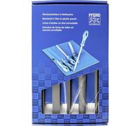 PFERD Jeu de limes d'usinage WRU 5 pièces dans pochette plastique 250 mm coupe 1 pour l'enlèvement de matière grossier, l'ébauche