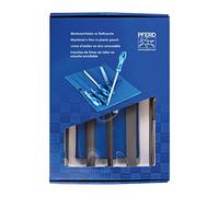 PFERD 16081 Lot de 5 limes de machinistes américaines type 542 WRU 25,4 cm