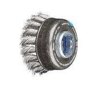 PFERD 43305027 Brosse coupelle en acier inoxydable avec embout en acier inoxydable de 65 mm pour changement rapide et confortable d'outil