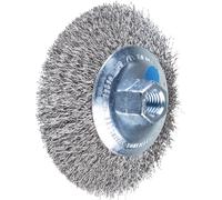 Brosse conique non torsadée en acier KBU - Ø 115x10 mm - M14x2 PFERD