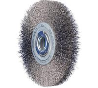 PFERD Brosse ronde POS RBU 200×25 mm fil acier Ø 0,30 alésage variable pour support de ponçage