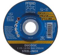 PFERD 62011630 - DISQUES À TRONÇONNER E 115-1,9 PSF DUO STEELOX