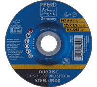PFERD 62012630 - DISQUES À TRONÇONNER E 125-1,9 PSF DUO STEELOX