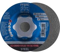 PFERD 64185115 Cc-Grind-Solid Sg Steel Disque abrasif Diamètre 115 mm 10 pc(s)