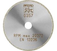 PFERD 68407503 D1A1R 75-2-10 D 357 GAD Disque à tronçonner diamanté Diamètre 75 mm Ø de perçage 10 mm Duroplast, Céramique