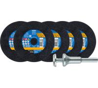 Pferd Jeu de disques à tronçonner STARTKIT EHT 76-1,0 PSF (5+1) 76 mm acier inoxydable/acier