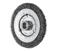 PFERD TOOLS Brosse ronde non torsadée RBU Ø 125 x 12 mm M14, diamètre du fil d'acier 0,30 pour meuleuse d'angle POS RBU 12512/M14