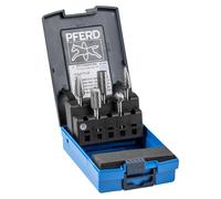 PFERD Coffret de fraises en carbure de tungstène 1512 5 pièces coupe 3 PLUS dia. de la tige 6 mm universel coupe transversale moyenne