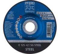 PFERD Disque à ébarber (D125xS4,1mm / acier à moyeu déporté / Contenu : 10 pièces) - 62212426