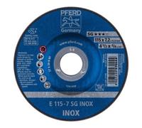 PFERD Disque à ébarber SG INOX D115xS7,2mm contrecoudé INOX perçage 22,23 mm PFERD Quantité:1