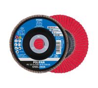 PFERD Disque à lamelles POLIFAN CO-COOL SG STEELOX Ø 125 mm Granulométrie 60 conique - 67760625