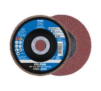 PFERD Disque à lamelles POLIFAN® A SG STEELOX D. 125 mm granul. A-60 plat acier/bois c Quantité:10