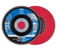 PFERD Disque à lamelles POLIFAN CO-COOL SG STEELOX Ø 125 mm Granulométrie 40 plat - 67660425