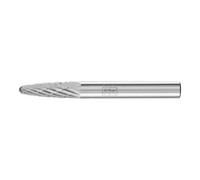PFERD Fraise sur tige forme H RBF D. 6 mm L. tête 18 mm D. tige 6 mm carbure engrèneme Quantité:1