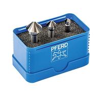 PFERD HSS-E 25202155 Lot de 3 fraises coniques/ébavurage Co5 | 90°, Ø 6,3-16,5 mm, DIN 335 C | 25202155 - Pour enfoncer des vis à 90°