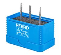 Pferd Jeu de fraises en carbure de tungstène 1504 Z3 PLUS 3 pcs Ø 3 mm coupe transversale moyenne