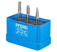 PFERD Jeu de fraises haute performance en carbure de tungstène ALLROUND 3 pièces dia. 6mm dia. 6mm universel grossier