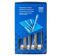 PFERD Jeu de limes d'usinage WRU 5 pièces dans pochette plastique 250 mm coupe 1 pour l'enlèvement de matière grossier, l'ébauche