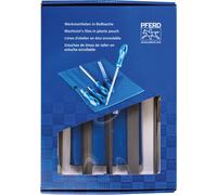 PFERD Jeu de limes d'usinage WRU 5 pièces dans pochette plastique 250 mm coupe 2 général pour ébauche et finition