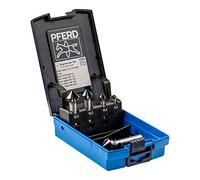 PFERD Lot de 5 fraises coniques HSS - 90° - Diamètre 6,3-25,0 mm - DIN 335 C - HICOAT - Pour enfoncer des vis à 90°