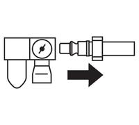 PFERD Meuleuse droite pneumatique PGAS 2/800 E, 23 mm, 1 kusů