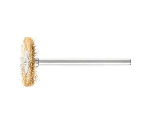 PFERD Mini brosse ronde RBU D22xl2xL6mm fil en laiton D. de la tige 3 mm PFERD Quantité:10