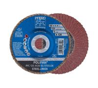 PFERD TOOLS Disque à lamelles POLIFAN PFC conique SG STEELOX acier/acier inoxydable