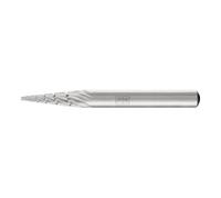 PFERD PFERD Fraise HSS forme cône pointu Ø 6x18 mm tige Ø 6 mm Z 3 universel moyen fin casse-copeaux Quantité:1