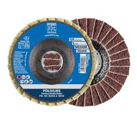 PFERD Polivinlies 44694212 Lot de 5 disques à lamelles 125 mm A180 Moyen X-LOCK (22,23 mm) pour un changement d'outil rapide et confortable