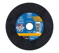 PFERD PSF STEELOX Lot de 10 disques à tronçonner - 76 x 1,0 x 10,0 mm - Droits - 69198287 - Pour acier et acier inoxydable (INOX)