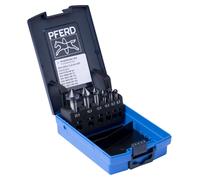 PFERD SET KES HSS DIN 335 C90° 6 HC-FEP, Acier, Fonte, Métaux non ferreux, Acier inoxydable, Aluminium, Acier rapide (HSS)