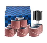 PFERD SET MANGUITOS LIJADORES 2220 A - Outil de ponçage universel - Noir - Métaux, bois, verre, plastiques, composites - Abrasifs en oxyde d'aluminium - Grain 60, 80, 150, 240