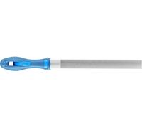 PFERD Lime d'atelier demi-ronde DIN 7261 E L 200 mm section 20 x 6 mm coupe 2 ergonomique