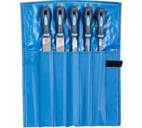 Pferd – Jeu de limes 11800551, 5 pièces, 300 mm, manche ergonomique, étui à roulettes