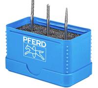 PFERD TOOLS 21901504 Set de fraises sur tige Carbure de tungstène Diamètre de tige 3 mm