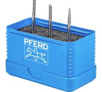 PFERD TOOLS 21901504 Set de fraises sur tige Carbure de tungstène Diamètre de tige 3 mm