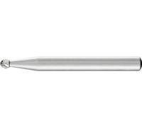 PFERD TOOLS 22418836 Fraise sur tige boule Longueur 55 mm Dimension produit, Ø 4 mm Longueur de travail 3 mm Diamètre de tige 6 mm