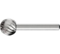 PFERD TOOLS 22420816 Fraise sur tige HSS boule 16 mm Longueur 54 mm Dimension produit, Ø 16 mm Longueur de travail 14 mm Diamètre de tige 6 mm 1 pièce