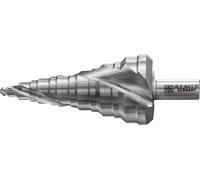 PFERD TOOLS Foret étagé HSS 13 étapes de perçage Ø 7-40,5 mm tige à 3 faces Ø 12 mm, adapté aux diamètres courants des presse-étoupes pour tubes de câbles