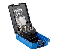 Pferd Tools 25202157 Lot de 6 fraises à ébavurer HSS-E Co5 90° Ø 6,3-20,5 mm, DIN 335 C | 25202157 - pour enfoncer des vis à 90°