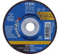 PFERD TOOLS 62010632 E 100-2,8 PSF DUO STEELOX/16,0 Disque à ébarber à moyeu déporté Diamètre 100 mm Ø de perçage 16 mm acier