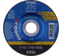 PFERD TOOLS 62011634 E 115-7 PSF STEEL Disque à ébarber à moyeu déporté Diamètre 115 mm Ø de perçage 22.23 mm Fonte, acier, Acier