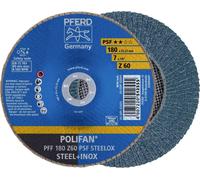 PFERD TOOLS 67666185 PFF 180 Z 60 PSF STEELOX Disque segmenté Diamètre 180 mm Ø de perçage 22.23 mm Grain 60 acier inoxydable