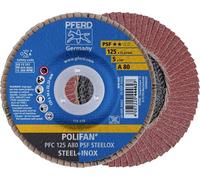 PFERD TOOLS 67748125 PFC 125 A 80 PSF STEELOX Disque segmenté Diamètre 125 mm Ø de perçage 22.23 mm Grain 80 acier inoxydable