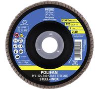 PFERD TOOLS 69300934 PFC 125 Z 40 START STEELOX Disque segmenté Diamètre 125 mm Ø de perçage 22.23 mm Grain 40 acier, acier inoxydable 10 pc(s)
