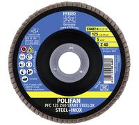 PFERD TOOLS 69300934 PFC 125 Z 40 START STEELOX Disque segmenté Diamètre 125 mm Ø de perçage 22.23 mm Grain 40 acier, acier inoxydable 10 pc(s)