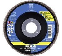 PFERD TOOLS 69300936 PFC 115 Z 40 START STEELOX Disque segmenté Diamètre 115 mm Ø de perçage 22.23 mm Grain 40 10 pc(s)