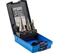 PFERD TOOLS Assortiment de forets étagés HSS, 3 pièces | 9-14 étages Ø 4-30 mm, tige 3 surfaces | 25201046 - pour le perçage sans bavures