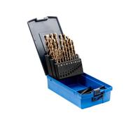 PFERD TOOLS Assortiment de forets hélicoïdaux INOX, 25 pièces | Ø 1-13 mm, HSS- E Co5 N, DIN 338, 135° | 25203704 - pour matériaux résilients et durs