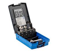 PFERD SET KES HSSE DIN 335 C90° 5, Acier, Métaux non ferreux, Bronze, Acier inoxydable, Aluminium, Acier allié au cobalt rapide (HSS-E)